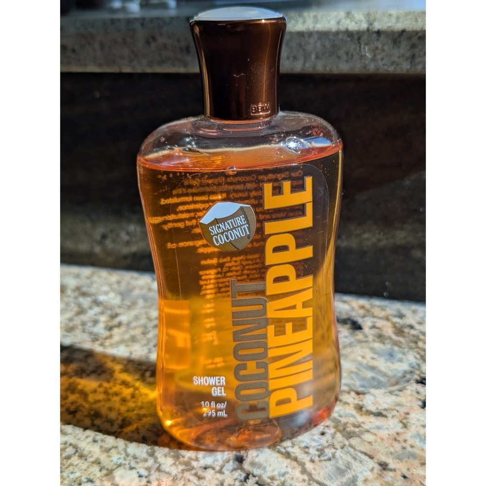 🍍Bath Body Works Signature Coconut Pineapple Shower Gel RARE 10oz Discontinued